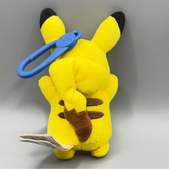 🧸 3/$15 | 2024 Pokémon Pikachu Plush Keychain Clip Yellow Stuffed Toy Nintendo - Picture 4 of 8